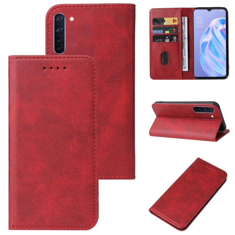For OPPO Reno3 A JP Version Magnetic Closure Leather Phone Case