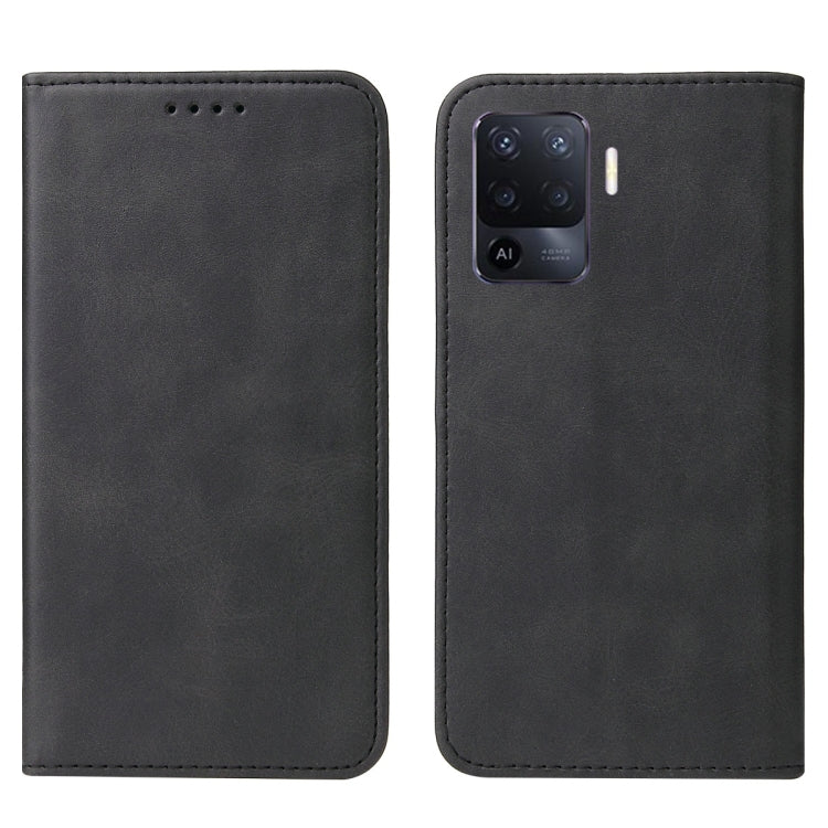 For OPPO Reno5 Lite Magnetic Closure Leather Phone Case