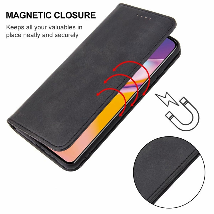 For OPPO Reno5 Lite Magnetic Closure Leather Phone Case