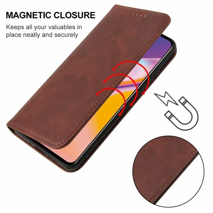 For OPPO Reno5 Lite Magnetic Closure Leather Phone Case