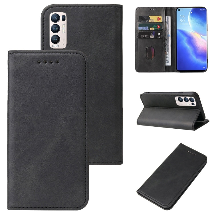 For OPPO Reno5 Pro+ Magnetic Closure Leather Phone Case