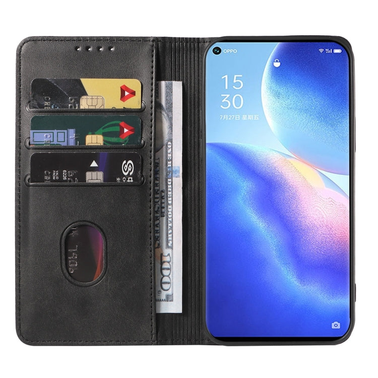 For OPPO Reno5 Pro+ Magnetic Closure Leather Phone Case