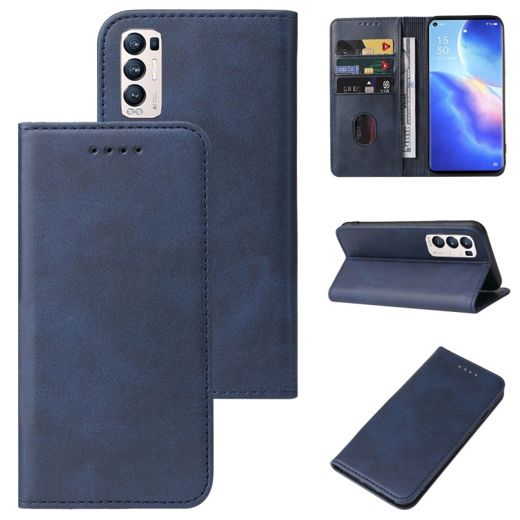 For OPPO Reno5 Pro+ Magnetic Closure Leather Phone Case