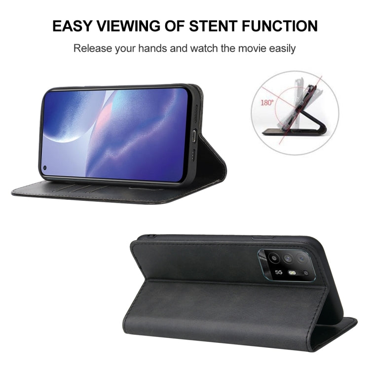 For OPPO Reno5 Z Magnetic Closure Leather Phone Case