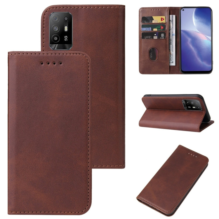 For OPPO Reno5 Z Magnetic Closure Leather Phone Case