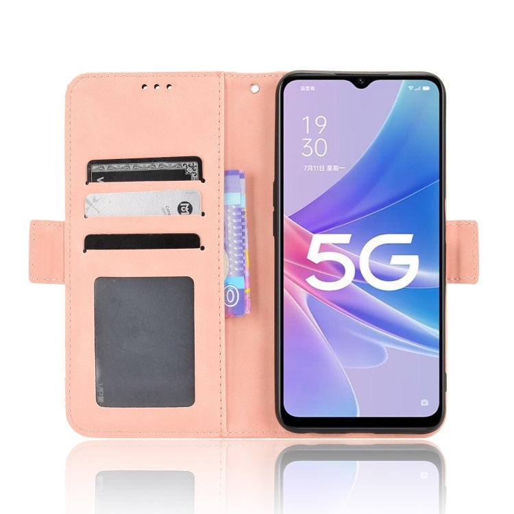 For OPPO A97 5G Skin Feel Calf Texture Card Slots Leather Phone Case