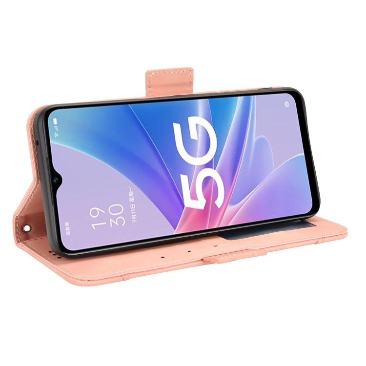 For OPPO A97 5G Skin Feel Calf Texture Card Slots Leather Phone Case