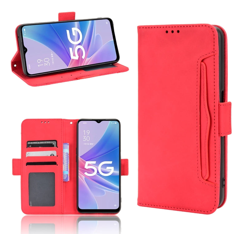 For OPPO A97 5G Skin Feel Calf Texture Card Slots Leather Phone Case
