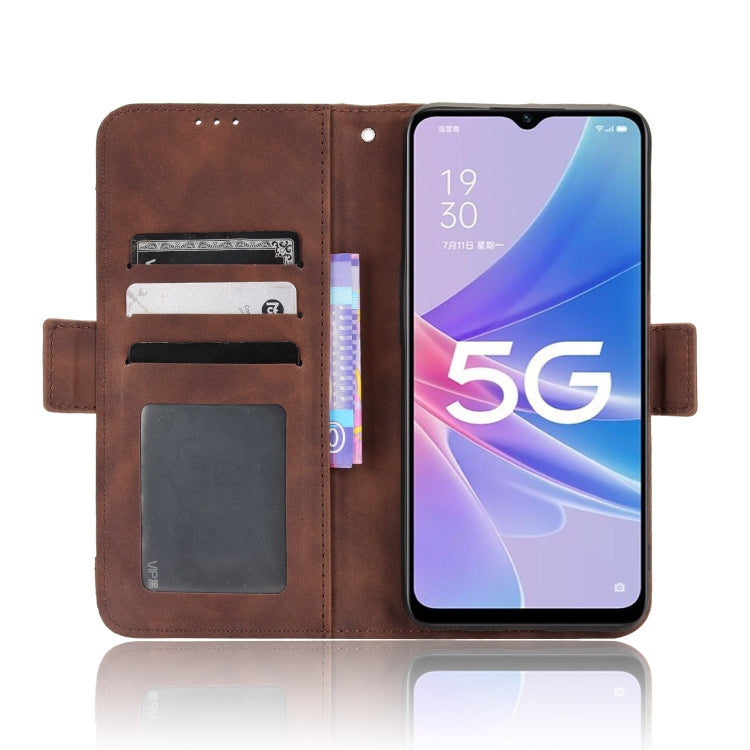 For OPPO A97 5G Skin Feel Calf Texture Card Slots Leather Phone Case