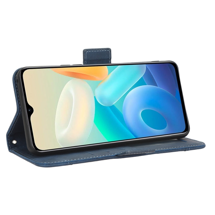 For vivo Y77 5G Skin Feel Calf Texture Card Slots Leather Phone Case