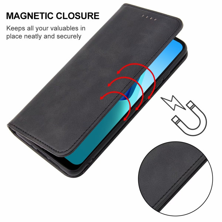 For OPPO A16K Magnetic Closure Leather Phone Case