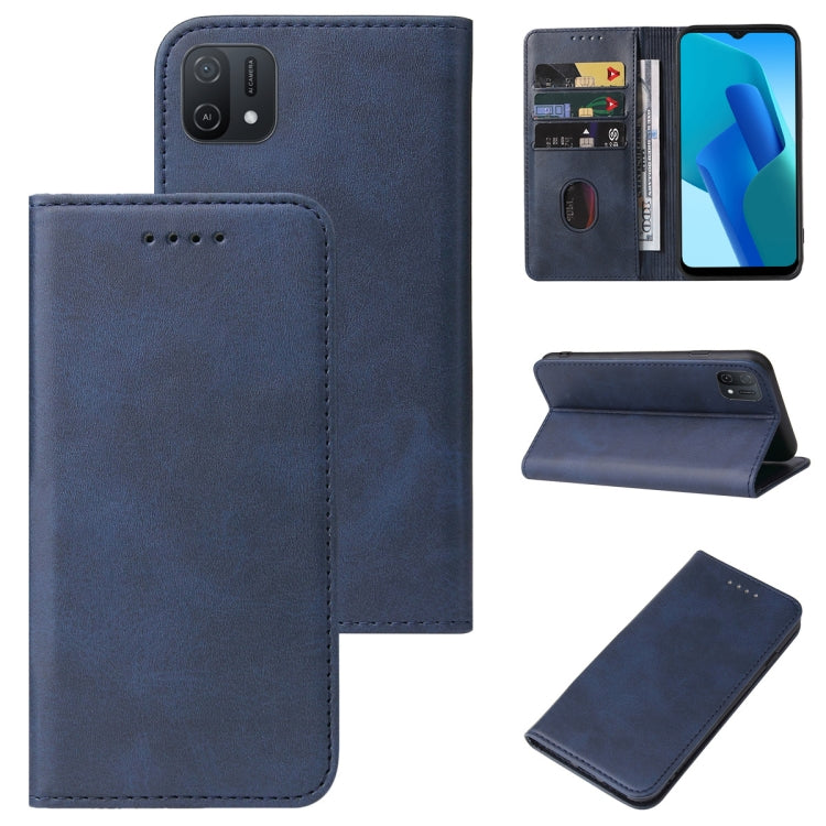 For OPPO A16K Magnetic Closure Leather Phone Case