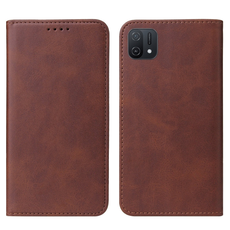 For OPPO A16K Magnetic Closure Leather Phone Case