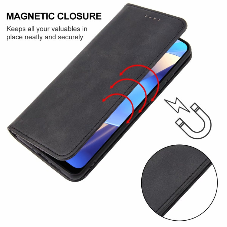 For OPPO A16s Magnetic Closure Leather Phone Case