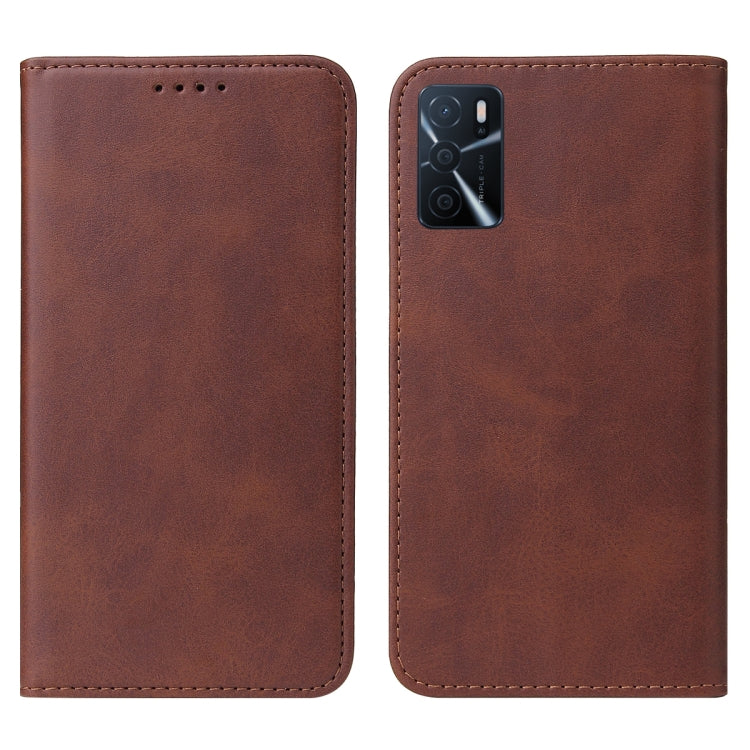 For OPPO A16s Magnetic Closure Leather Phone Case