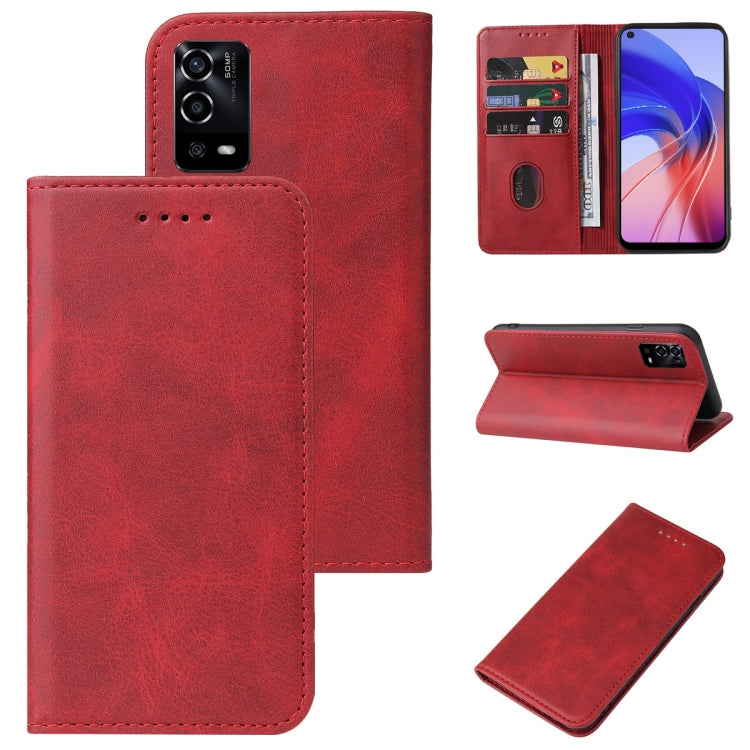 For OPPO A55 Magnetic Closure Leather Phone Case