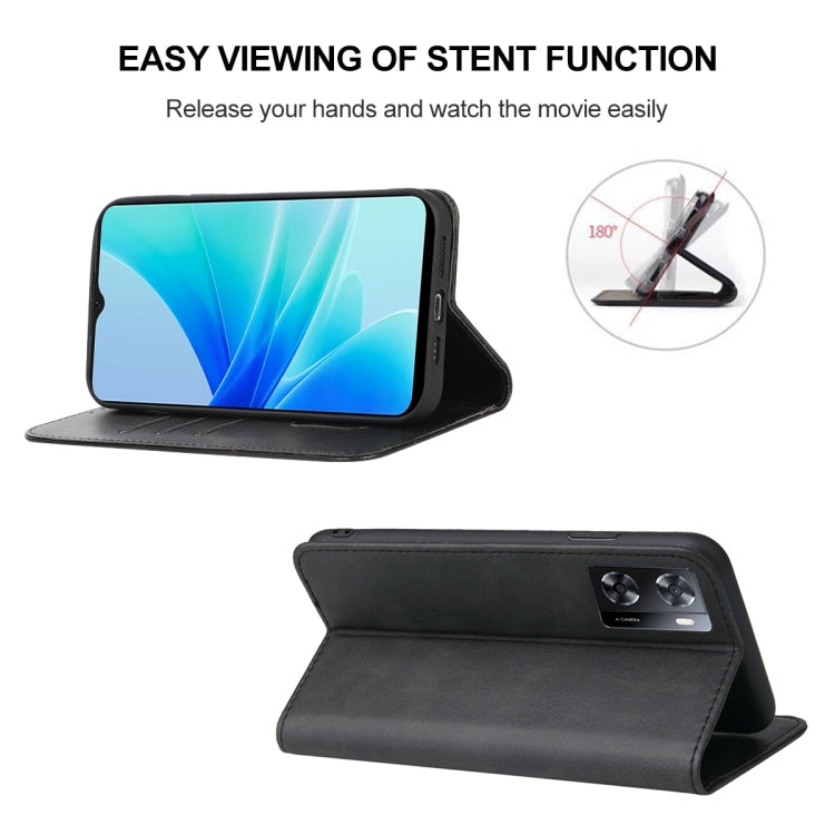 For OPPO A57 4G Magnetic Closure Leather Phone Case