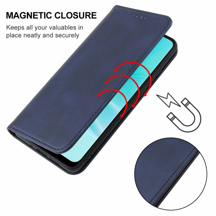 For OPPO A57 4G Magnetic Closure Leather Phone Case