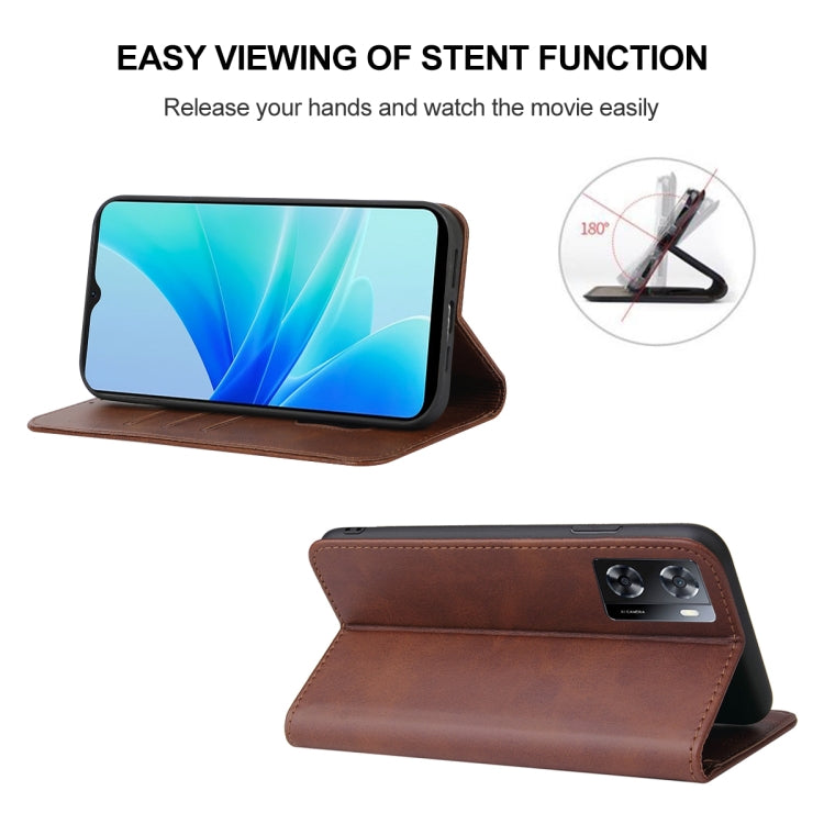 For OPPO A57 4G Magnetic Closure Leather Phone Case