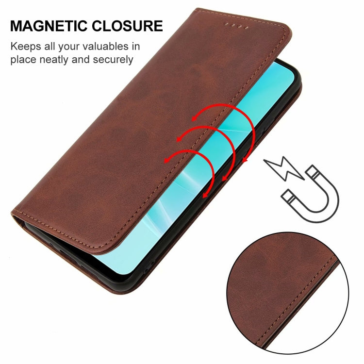 For OPPO A57 4G Magnetic Closure Leather Phone Case