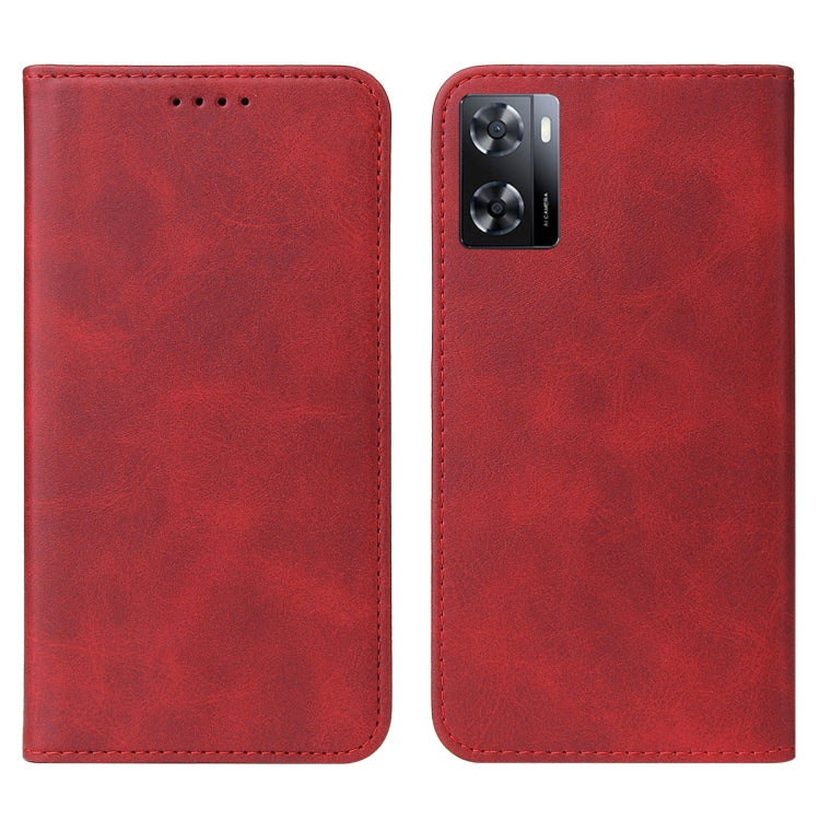For OPPO A57 4G Magnetic Closure Leather Phone Case
