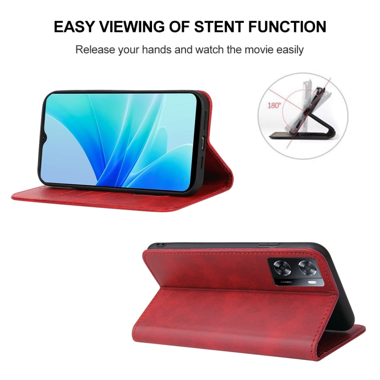 For OPPO A57 4G Magnetic Closure Leather Phone Case