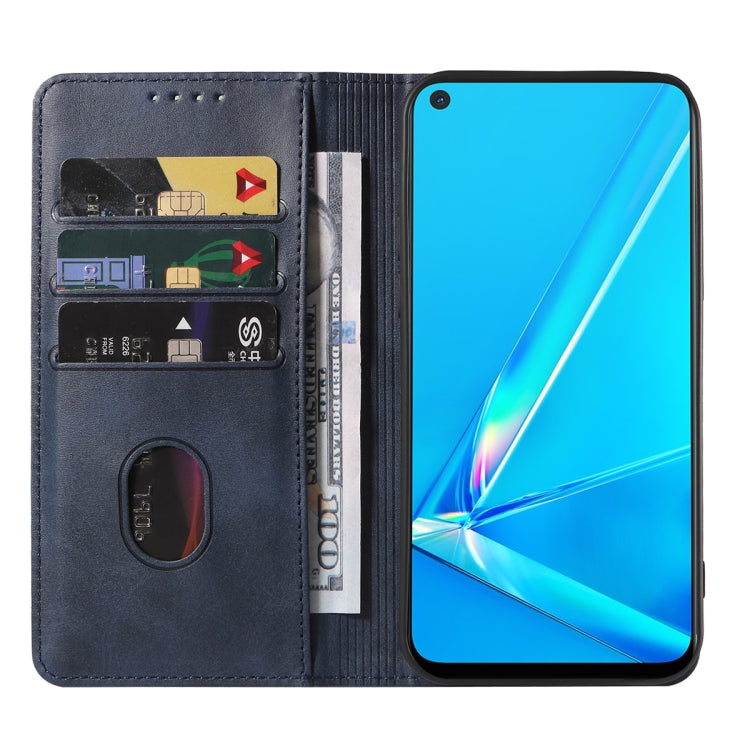 For OPPO A92 Magnetic Closure Leather Phone Case