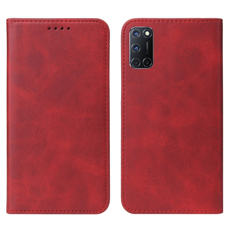 For OPPO A92 Magnetic Closure Leather Phone Case
