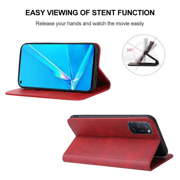 For OPPO A92 Magnetic Closure Leather Phone Case