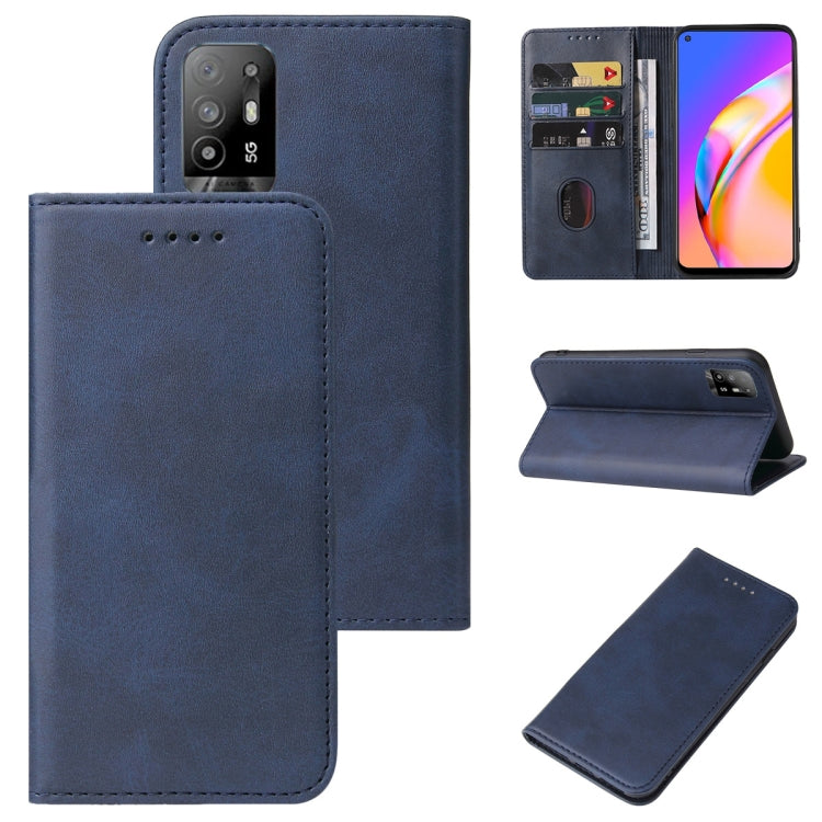 For OPPO A94 5G Magnetic Closure Leather Phone Case