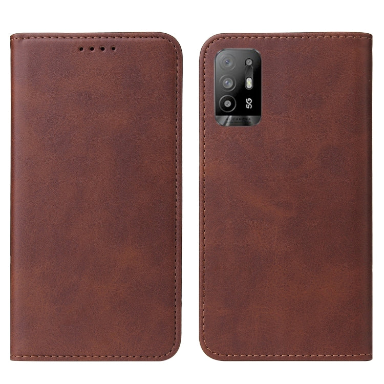 For OPPO A94 5G Magnetic Closure Leather Phone Case