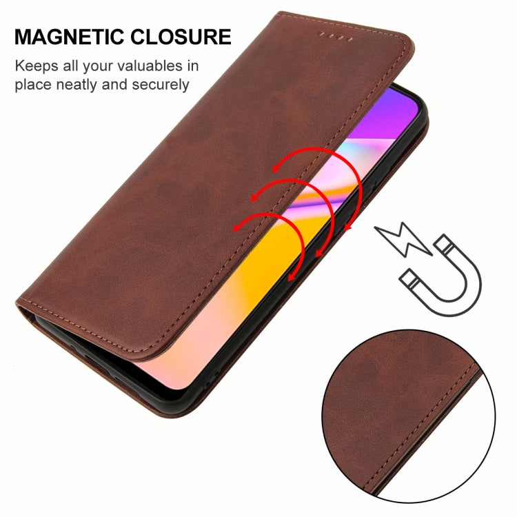 For OPPO A94 5G Magnetic Closure Leather Phone Case
