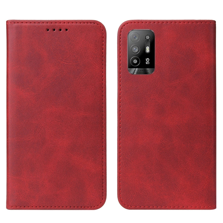 For OPPO A94 5G Magnetic Closure Leather Phone Case