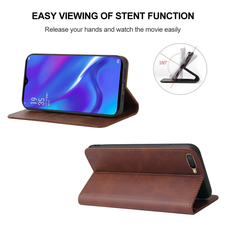 For OPPO AX7 Pro Magnetic Closure Leather Phone Case