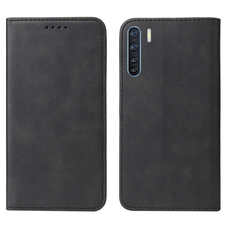 For OPPO F15 Magnetic Closure Leather Phone Case