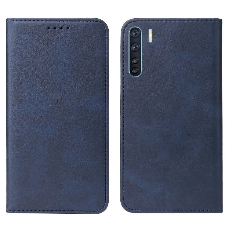 For OPPO F15 Magnetic Closure Leather Phone Case