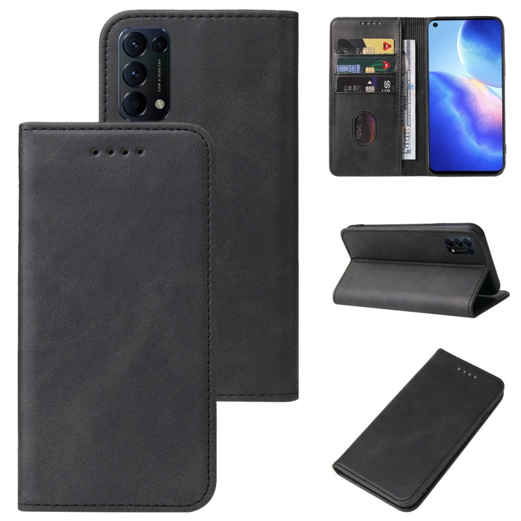 For OPPO Find X3 Lite Magnetic Closure Leather Phone Case