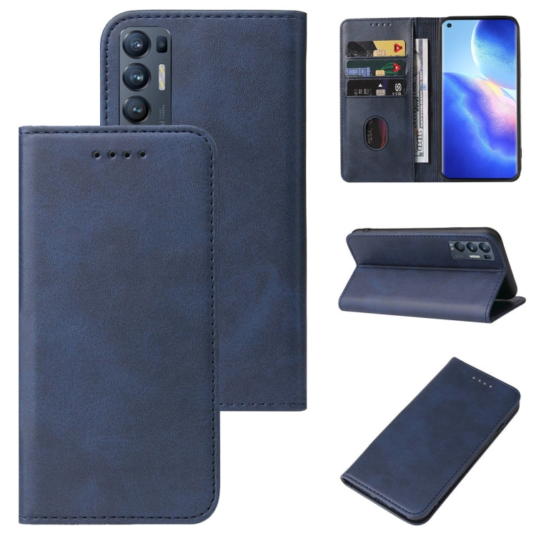 For OPPO Find X3 Neo Magnetic Closure Leather Phone Case
