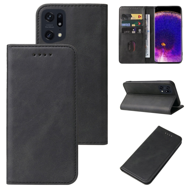 For OPPO Find X5 Pro Magnetic Closure Leather Phone Case
