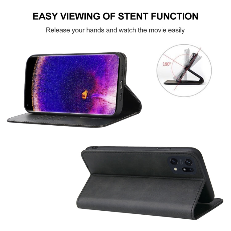 For OPPO Find X5 Pro Magnetic Closure Leather Phone Case