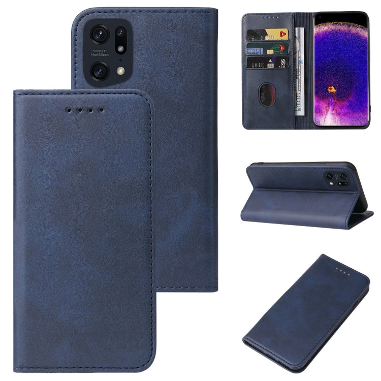 For OPPO Find X5 Pro Magnetic Closure Leather Phone Case
