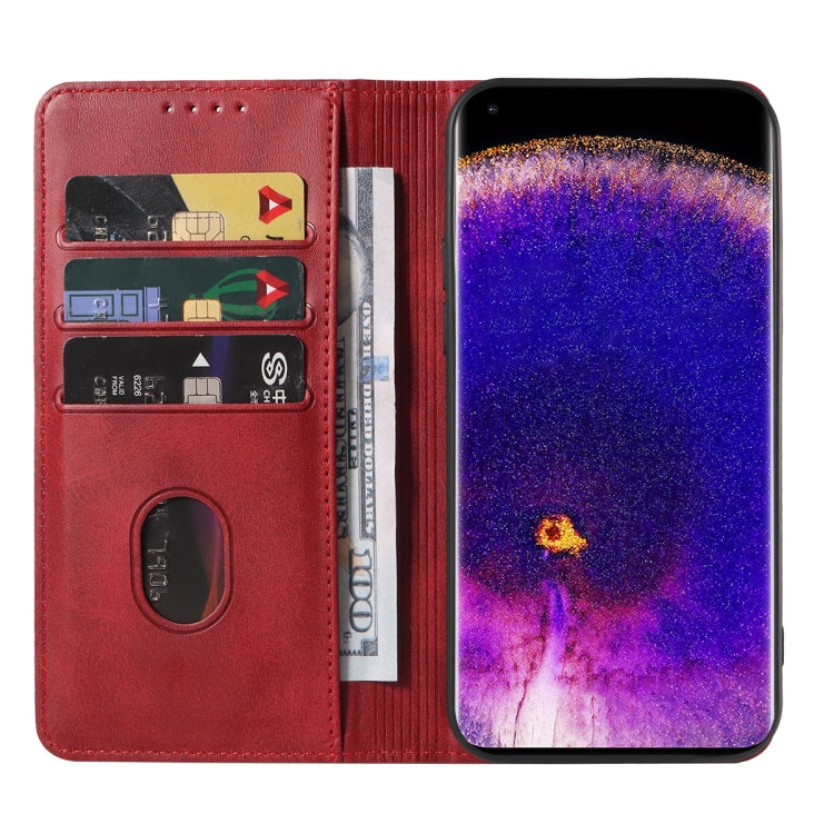 For OPPO Find X5 Pro Magnetic Closure Leather Phone Case