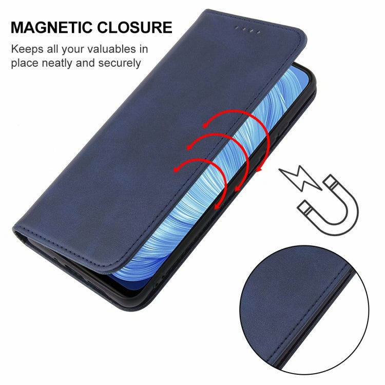 For Realme 7 5G Magnetic Closure Leather Phone Case