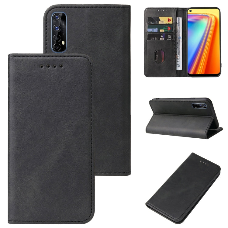 For Realme 7 Global Magnetic Closure Leather Phone Case