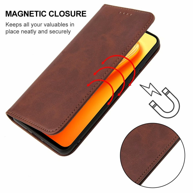 For Realme 7 Global Magnetic Closure Leather Phone Case
