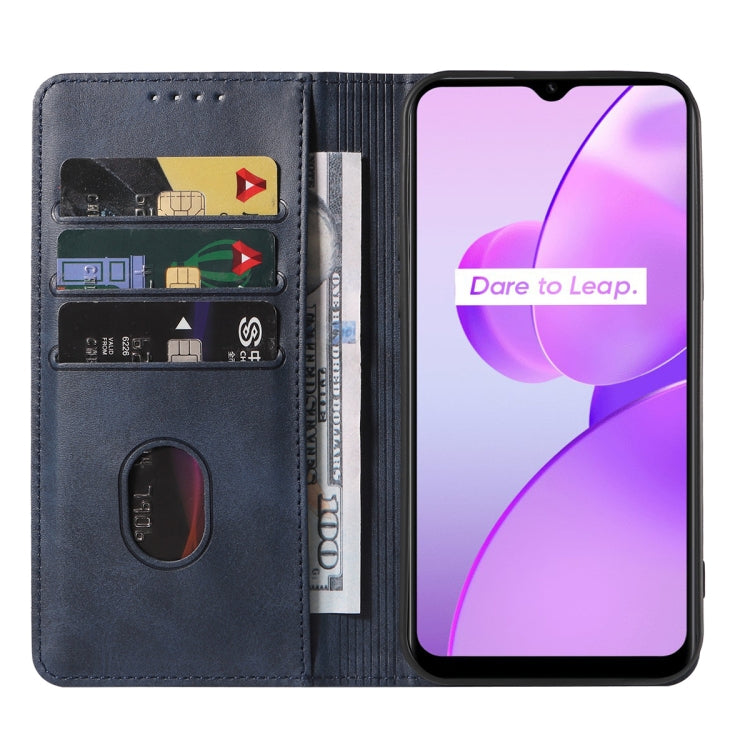 For Realme C31 Magnetic Closure Leather Phone Case