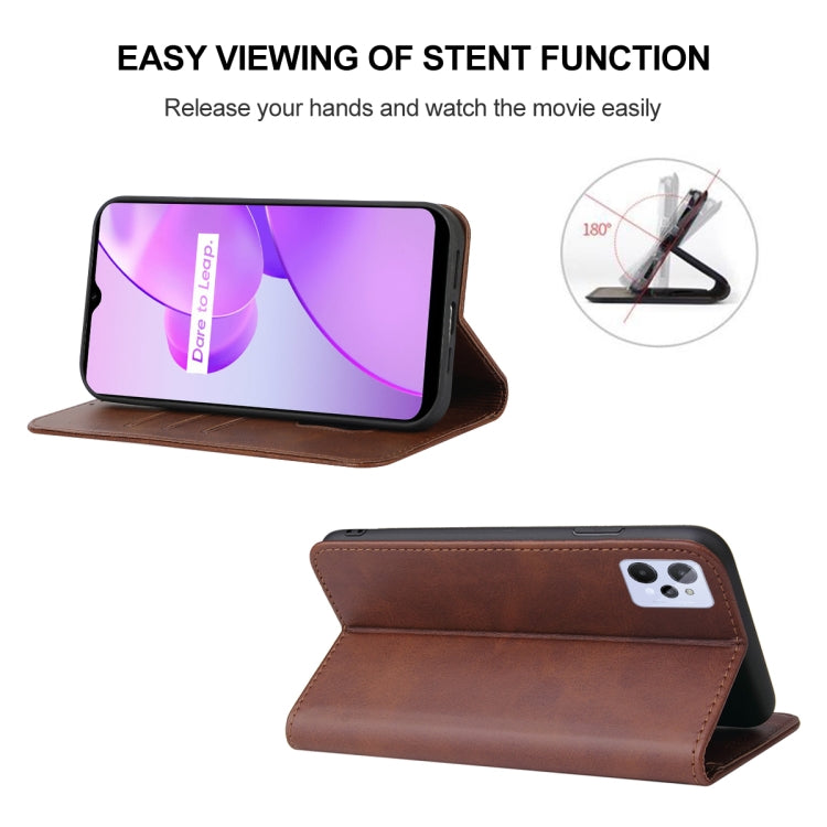 For Realme C31 Magnetic Closure Leather Phone Case