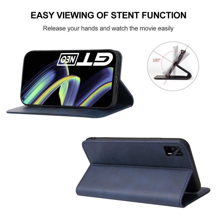 For Realme GT Neo Flash Magnetic Closure Leather Phone Case