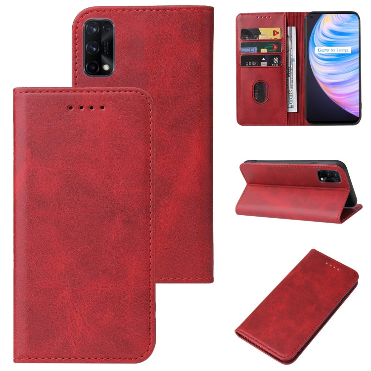 For Realme Q2 Pro Magnetic Closure Leather Phone Case