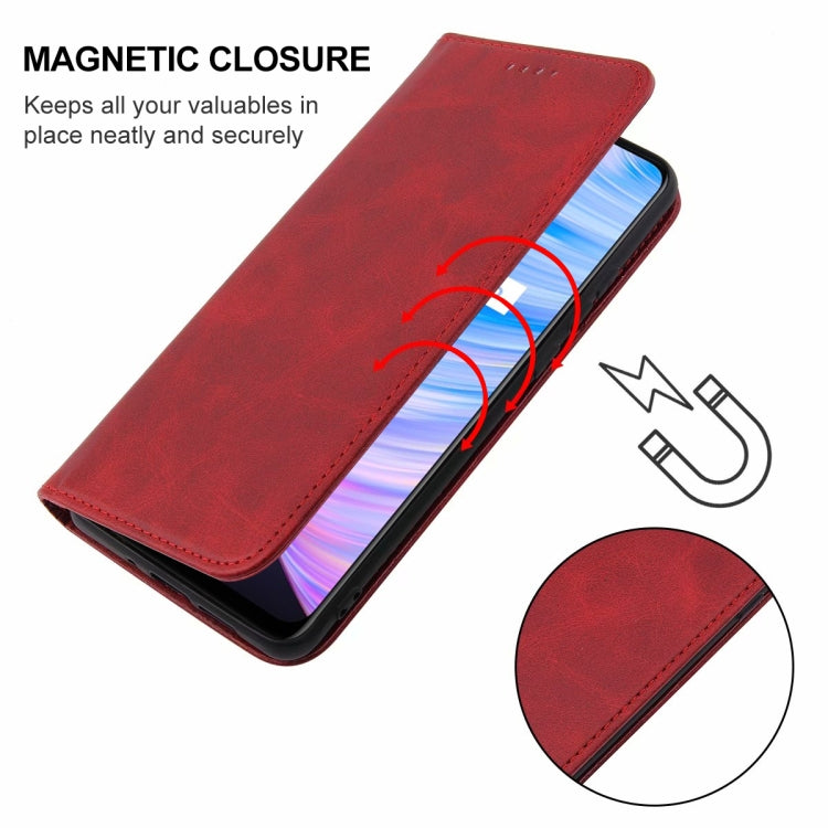 For Realme Q2 Pro Magnetic Closure Leather Phone Case